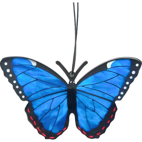 Atrapasueños de mariposa hechos a mano (Tipo B), decoración colorida de acrílico para ventanas, 6 piezas, 15 cm (1/5)