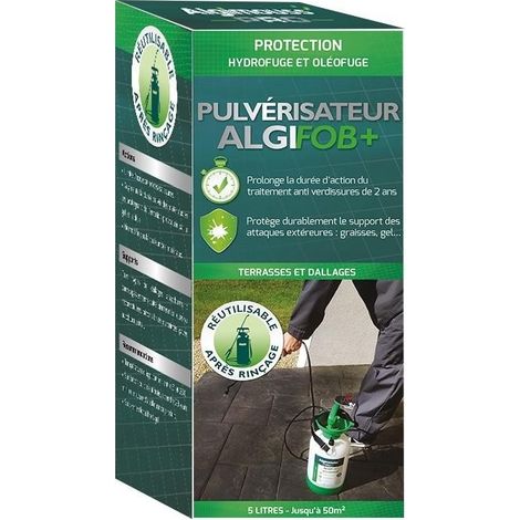 Hydrofuge terrasse ALGIFOB+ avec pulvérisateur (5 litres) - 048007 - Algimouss (1/3)