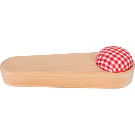 Marteau de couturière en bois Hêtre avec coussin à épingles Outil de repassage pour aplatir les coutures et lisser les tissus (1/4)