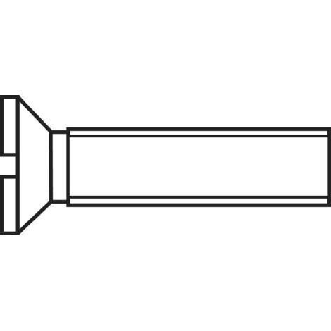 Vis à tête fraisée TOOLCRAFT 194817 M210 D963-4.8:A2K 100 pc(s) M2 10 mm tête fraisée plat acier N/A (1/4)