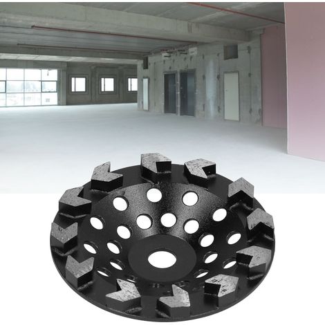 Diamantschleifblöcke, Schleifscheiben für Beton und Zement, Schleifköpfe für Metalle, schwarz, 180 mm, Körnung 30 (1/5)
