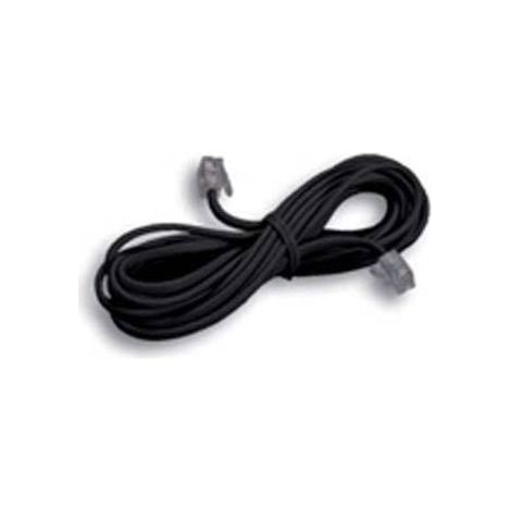 1PZ CAVO LINEARE TELEFONICO PLUG 6/4 - mt.3 colore nero 21281