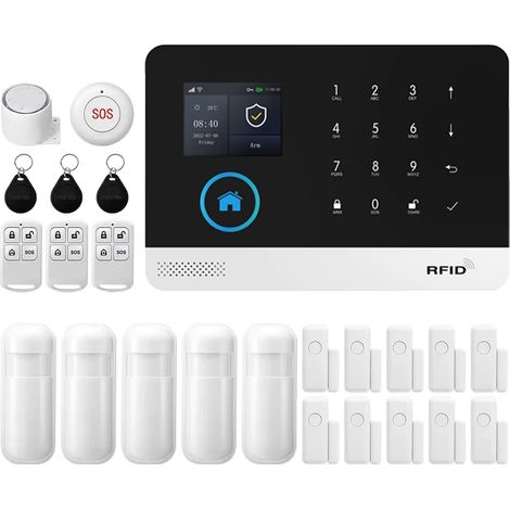 Système de sécurité d'alarme, intégration de maison intelligente, surveillance à distance, Kit WiFi 4G F, Prise EU (1/2)