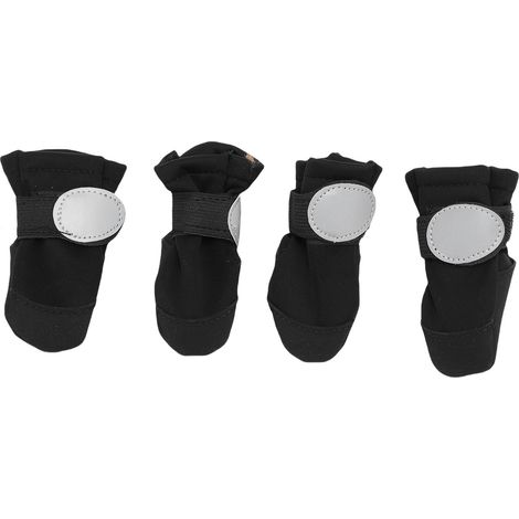 Chaussures pour chien, chaussons en caoutchouc imperméabilisants, protecteurs de pattes avec bande réfléchissante pour la marche en plein air L (1/5)