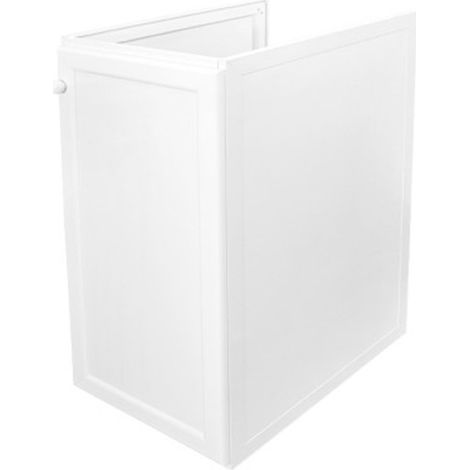 Mueble De Pila Aluminio Blanco Lacado Izquierda IZQUIERDA 800mm