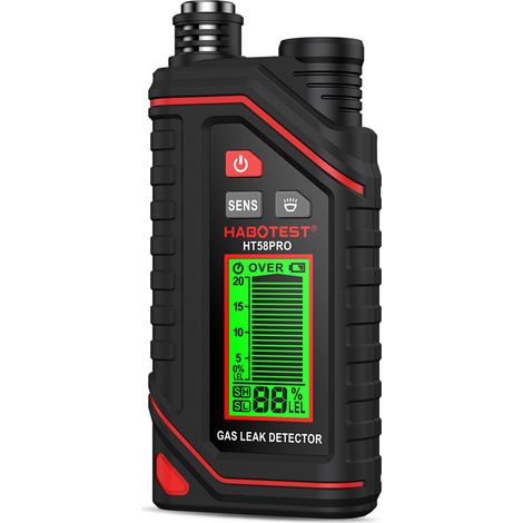 Détecteur de gaz naturel, détecteur de fuite de gaz à sonde rétractable, détecteur de gaz combustible portable (1/5)
