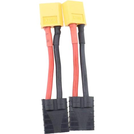2 pièces XT60 mâle à Femelle connecteur Adaptateur Prise 14AWG avec câble de 8cm pour aéronef sans Pilote (UAV) Chargeur de Voiture connecteur de Batterie (1/5)