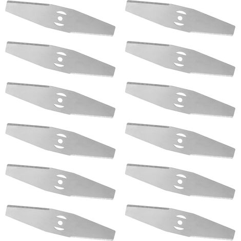 12 Pcs Lames de coupe-bordures en métal Petite Lames de Rechange Débroussailleuse Lame Coupe Herbe de Tondeuse Électrique pour Coupe-Herbe à Batterie Lame Accessoires (1/5)