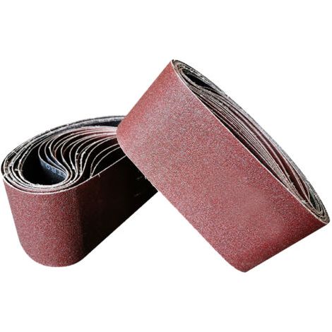 Bandes abrasives 30340mm (1.18x13.38 pouces) 10 pièces (grains 60/60/80/120/240/320/400/600/800/1000, une pour chaque type) Mini ponceuse à bande à usage domestique (1/5)