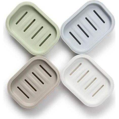 Porte-Savon - Maison - 4pcs - Conception à fentes - Multi-couleurs - Matériau PP (1/4)