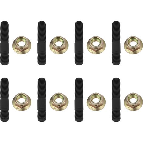 Lot de 8 Goujons Et écrous M10 X 1,5 pour Collecteur d'échappement Automobile (10,9 X 12 X 25 X 50 Mm) (1/5)