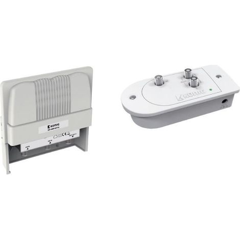 KIT AMPLIFICATEUR SUR MAT POUR ANTENNE TELE TV TELEVISION UHF ET VHF GAIN 30 dB