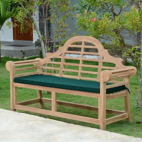 Coussin vert pour banc Marlborough (1/2)