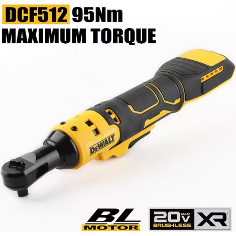 DEWALT DCF512 Chiave a cricchetto senza fili 18V XR Brushless 1/2 pollice, 95Nm, kit con batteria e caricabatterie, per fai da te professionale, rimorchi camper garage (1/5)