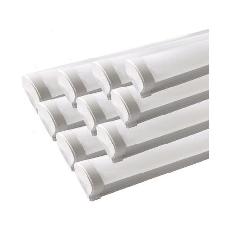 Réglette LED étanche 120cm 36W IP65 - Pack de 10 - Blanc Froid 6000K - 8000K - SILAMP (1/5)