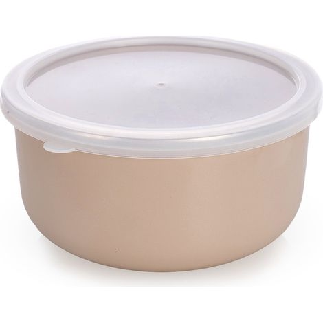 Bol de cuisine en métal émaillé avec couvercle pour le rangement 1,3 L (1/5)