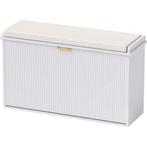 Elegant Eight Shoe Bench,  Top Seat - White (1/5)
