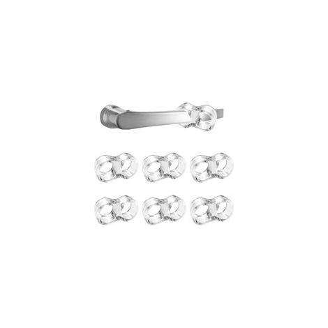 6 Pièces Butée de Porte pour Poignées PVC/Petit Butoir Porte en Silicone/Stop Porte Non Toxique Transparent (1/5)