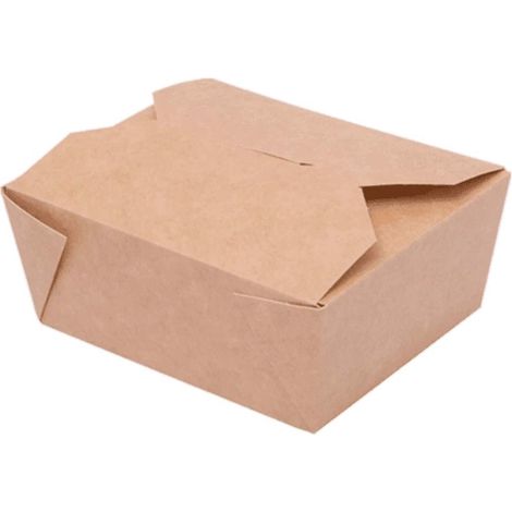 Lunchbox 1600 ml 20 x 14 x 6,5 cm Kraftpapier 50 Stück