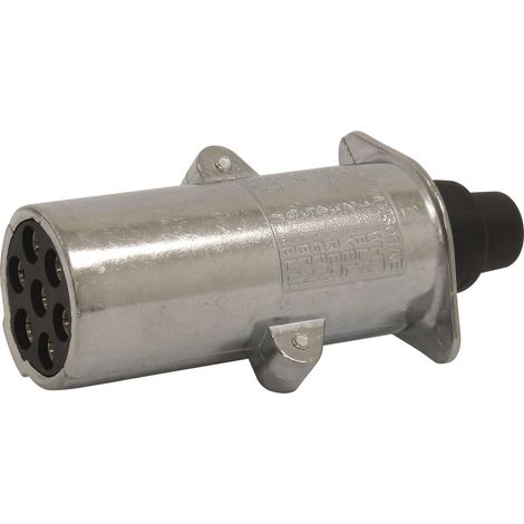 Fiche 24v 7p/n en aluminium