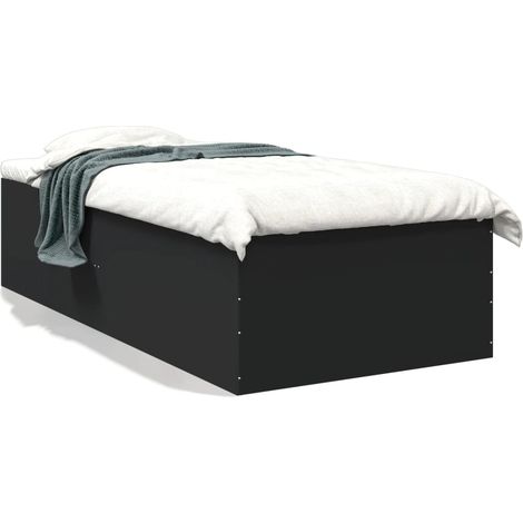 Maison Exclusive - Bettgestell Schwarz 100x200 cm Holzwerkstoff