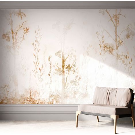 Papier peint autocollant avec imprimé pour cuisine facile à appliquer pour mur a motif Élégance botanique 312x219 cm (1/5)