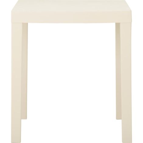 Table de jardin,Table d'extérieur Blanc 79x65x72 cm Plastique CFW40839 (1/5)