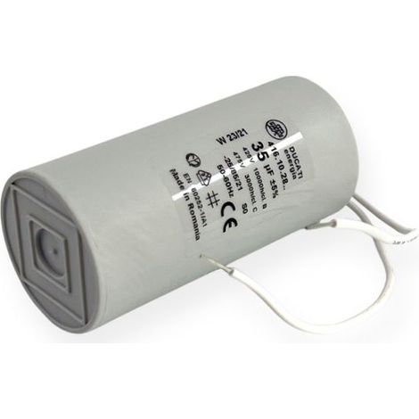 Ducati Energia – Condensateur permanent 35µF à fils – Ø45x92mm – Fond plat pour moteur monophasé 220V – Homologué VDE EN60252-1