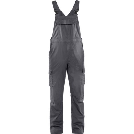 Salopette da lavoro con bretelle industriale stretch 2D - Grigio medio 50C