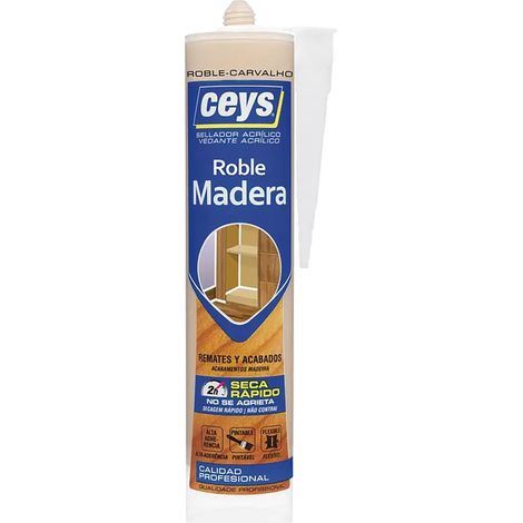 CEYS Sigillante per legno - Cartuccia professionale tonalità teak 505782