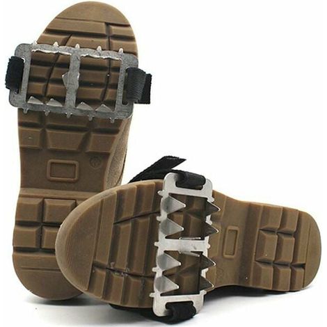 Outdoor-Steigeisen rutschfeste Überschuhe Schneestiefel Schneekralle Bergsteigen 10 Zähne große Zähne Erwachsenenmodelle 35-48 Universalgröße (1/5)