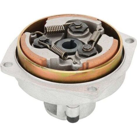 Plaque d'embrayage 3 Chaussures, boîtier de Cloche de Tambour d'embrayage 6T T8F + Plaque adaptée pour Mini Pocket Quad Dirt Bike ATV 47cc 49cc (1/4)