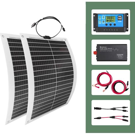 Solarpanel, tragbar, wasserdicht, 200 W (1/2)