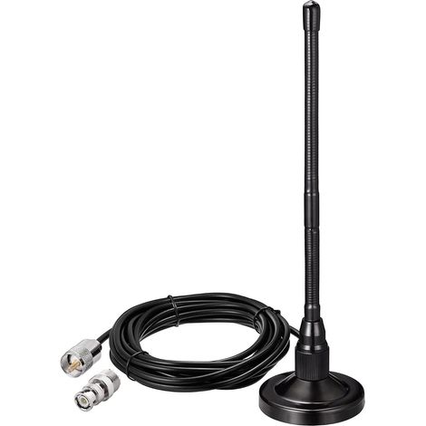 Antenne CB Vehiculaire 27 MHz Fouet Souple Connecteur UHF PL259 et BNC (1/5)
