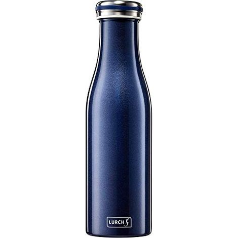 Borraccia termica Lurch in acciaio da 0,5 l, blu metallizzato (1/4)
