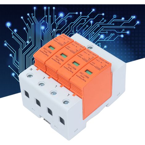 RMU1-C60 420V SPD, parafoudre domestique 4P, protection contre les surtensions par liaison équipotentielle, Imax : 60 kA (1/5)