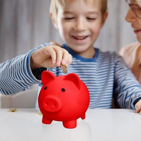 Tirelire Cochon - 13 x 10 x 11,5 cm - Pour Enfants et Adultes - Décoration Intérieure - 1 Pièce (1/5)