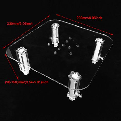 Support de Skimmer Acrylique Ajustable en Hauteur pour Aquarium Marin (1/5)