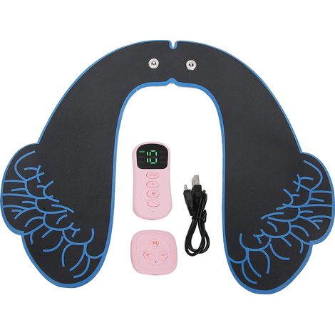 Stimulateur Musculaire Fessier Rechargeable avec Télécommande pour Raffermissement et Tonification - Noir Bleu (1/5)