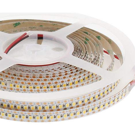 Bande LED SMD2835 mono-couleur, puce LED Samsung, DC24V, 5m
