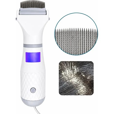 Peigne électrique anti-poux autonomie 4-6h LED 3 niveaux silencieux (1/5)