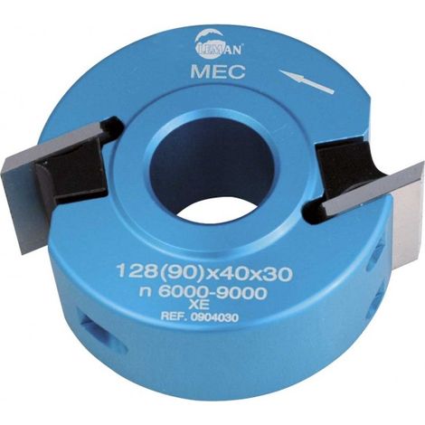 Leman – Porte-outils à profiler diam. 90mm – Pour feuillurage bois massif et aggloméré – Montage en bout d’arbre – Hauteur 40mm (1/5)