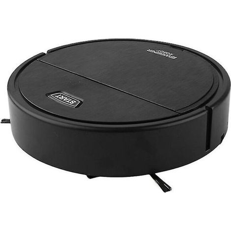 Aspirateur robot 3 en 1, pour poils d'animaux, sols durs et tapis - noir,de (1/4)