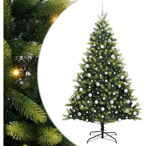 Arbre de Noël  Sapin de Noël artificiel en silicone flexible 300 LEDs 210 cm (1/5)