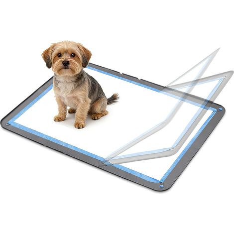 Support pour Tapis Éducateur Chien, Bac Silicone 90 x 65 cm Antidérapant (1/5)