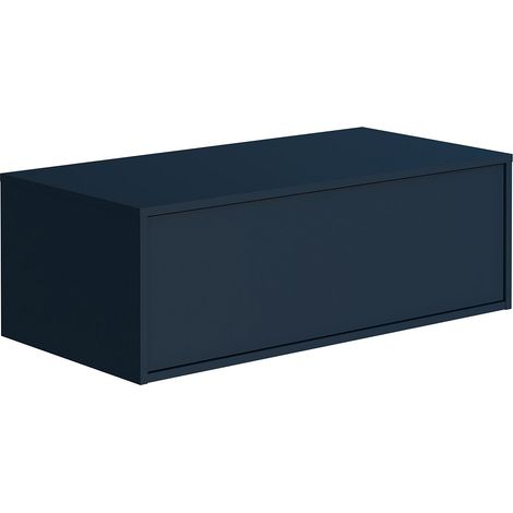 Mobile sotto lavabo sospeso 94 cm Blu notte - TEANA II