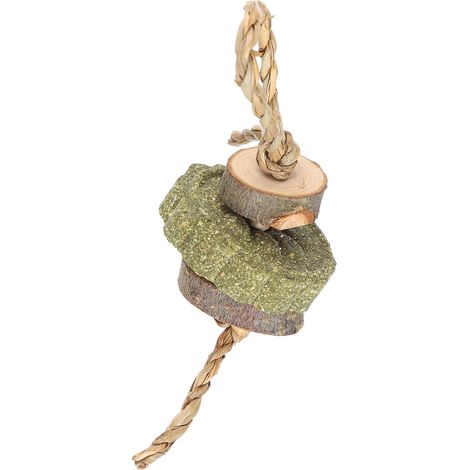Jouets à mâcher pour lapins, bâtonnets en bois de pommier pour hamsters, galettes d'herbe, jouets pour molaires pour le grincement des dents (1/5)