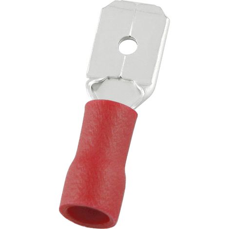 Cosse faston RS PRO, 0,5 1,5 mm2, 22 16 AWG, Isolé, Rouge