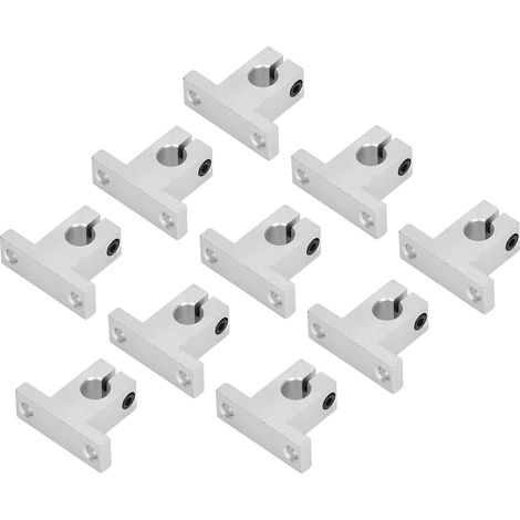 Lot de 10 supports de guidage de rail de mouvement linéaire en alliage d'aluminium haute capacité de charge pour un mouvement linéaire fluide. (1/5)