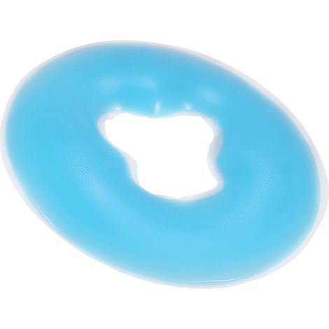 Coussin de massage facial en silicone bleu ciel pour soins du visage (1/5)